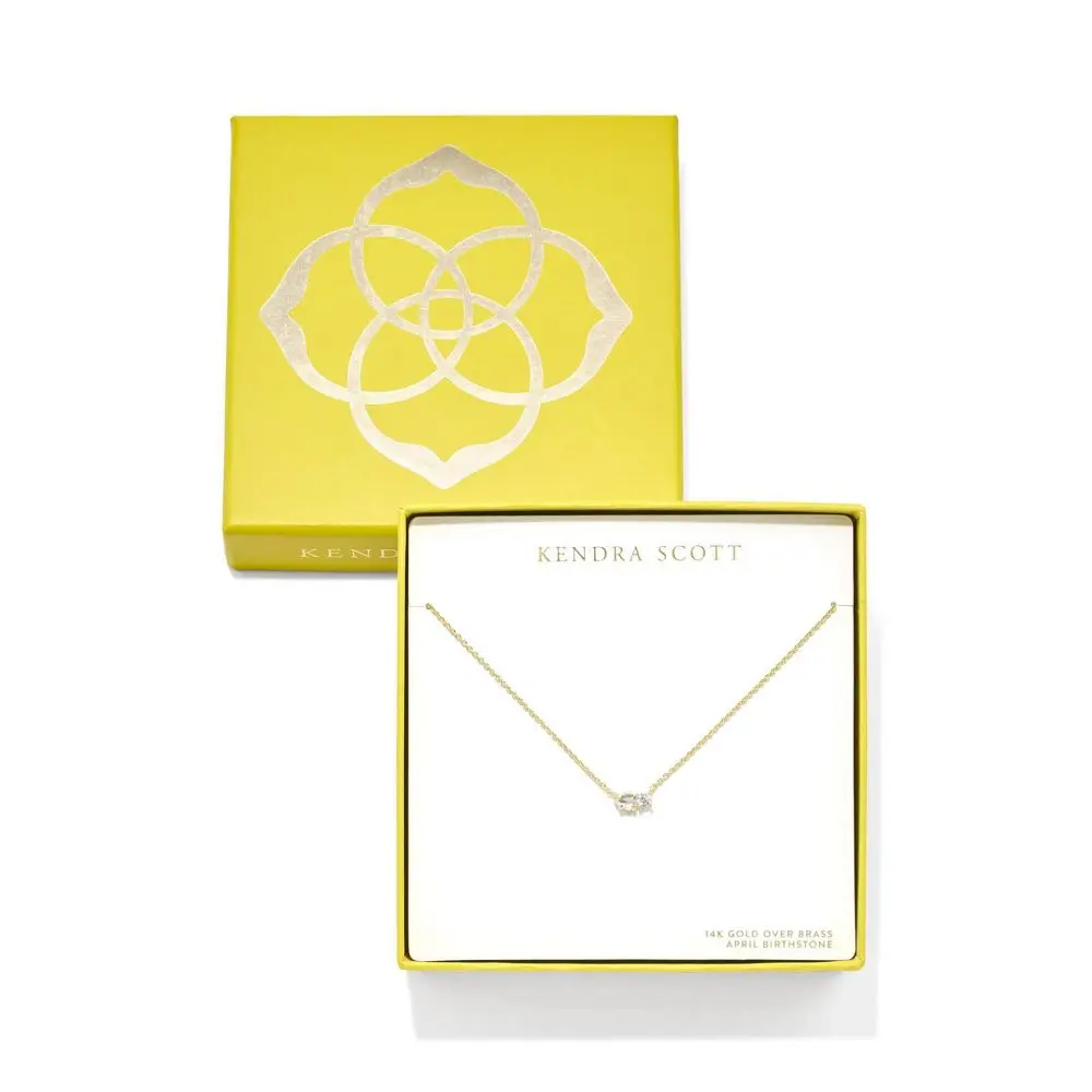 Kendra Scott Jensen Birthstone Jewelry Pendant Necklace - Dichroic Glass, Amethyst Gemstone, June Birthstone, Unisex Adults' Silver Gold Statement Necklace