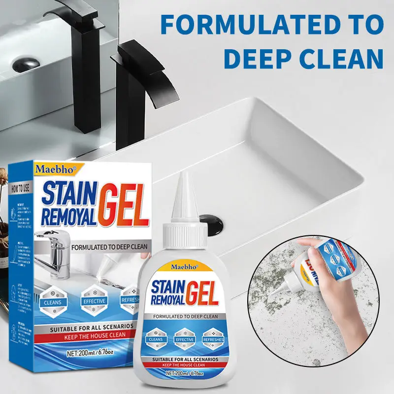 Mold Removal Gel Cleaner for Washing Machine Tub, Fridge Seals & Gaskets, Anti-Mildew Bacteria Killer Liquid, Effective Cleaning Solution, Mold Stain Remover, Household Cleaning Products