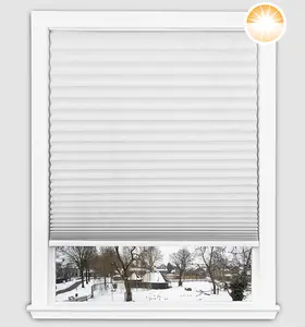 Easy Lift Fabric Cellular Light Filtering Shade - White