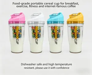 Crunchcup Food-Grade Portable Cereal & Oatmeal Cup — The Viral Breakfast, Sports, and Fitness Coffee Mug