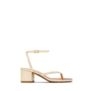 Letty Chunky Mid Heels - Gold