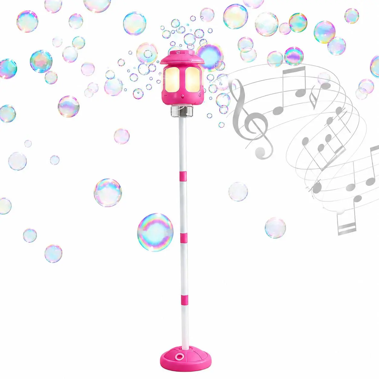Bubble Machine for Kids Bubble Blower Maker with Lights and Music Automatic Bubble Stand Machine for Parties Birthday Wedding Toddlers Summervibes Outdoor Toys tiktokshopspringglowup