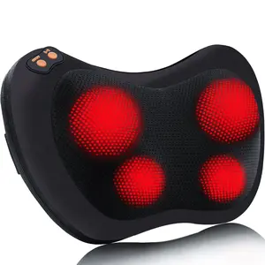 Shiatsu Back & Neck Massager with Heat - Deep Tissue Kneading, Electric Massage Pillow for Full Body Muscle Pain Relief (Back, Shoulders, Legs, Feet), Portable for Home, Car, Office