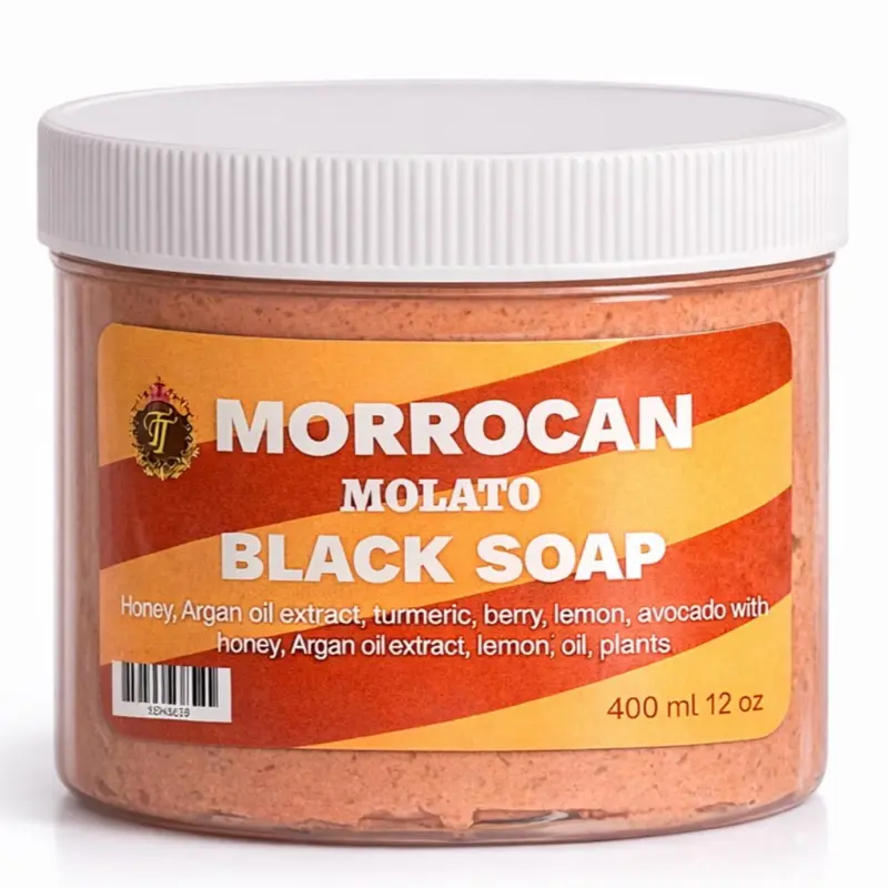 Tina toner Moroccan Molato Black Soap 400g Tina toner Moroccan Molato Black Soap 400g