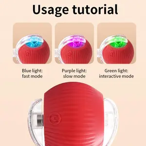 Interactive Cat Dog Toys Ball for Indoor Cats Dogs Fast Rolling on Carpet, Motion Activate Cat Dog Toys