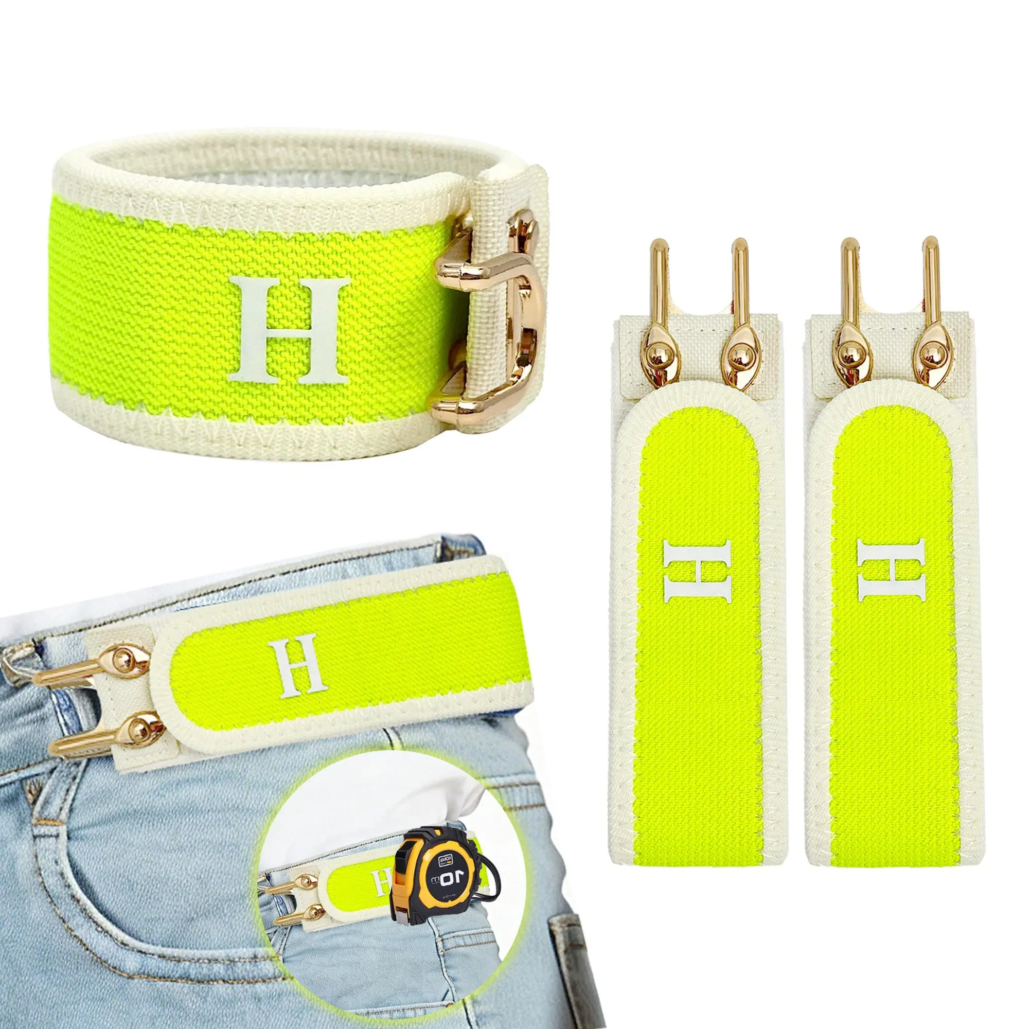 HAILTH Pro Invisible No Buckle Elastic Belt for Men & Women (2 Pack) - Patented Buckle-Free Stretch Waistband with Tactical Hook, Gift Box Included - New Colors for Summer & Daily Wear