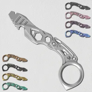 Kansept G008Series Titanium Alloy Multi-Purpose EDC Tool - PryBar for Outdoor/Urban/Home/Office Use, Full-Scene Functional Pry Bar with Multitool Blades by Sebastian Irawan