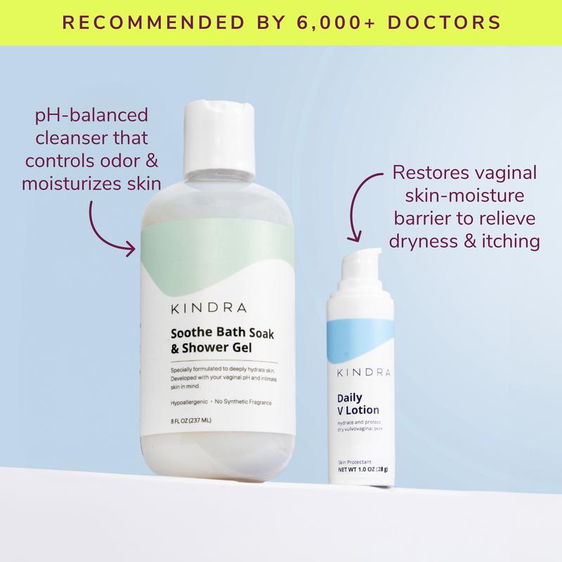 Kindra | Ultimate V Relief Bundle - pH-Balanced Body Wash & Intimate Moisturizer
