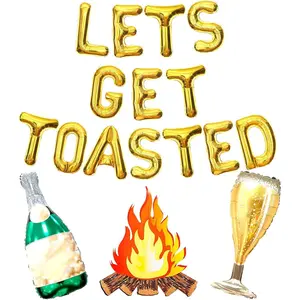Lets Get Toasted Bachelorette Decoration Mountain Engagement Decoration Mountain Bachelorette Decoration Camp Bachelorette Decoration Camping Bachelorette Party Decorations
