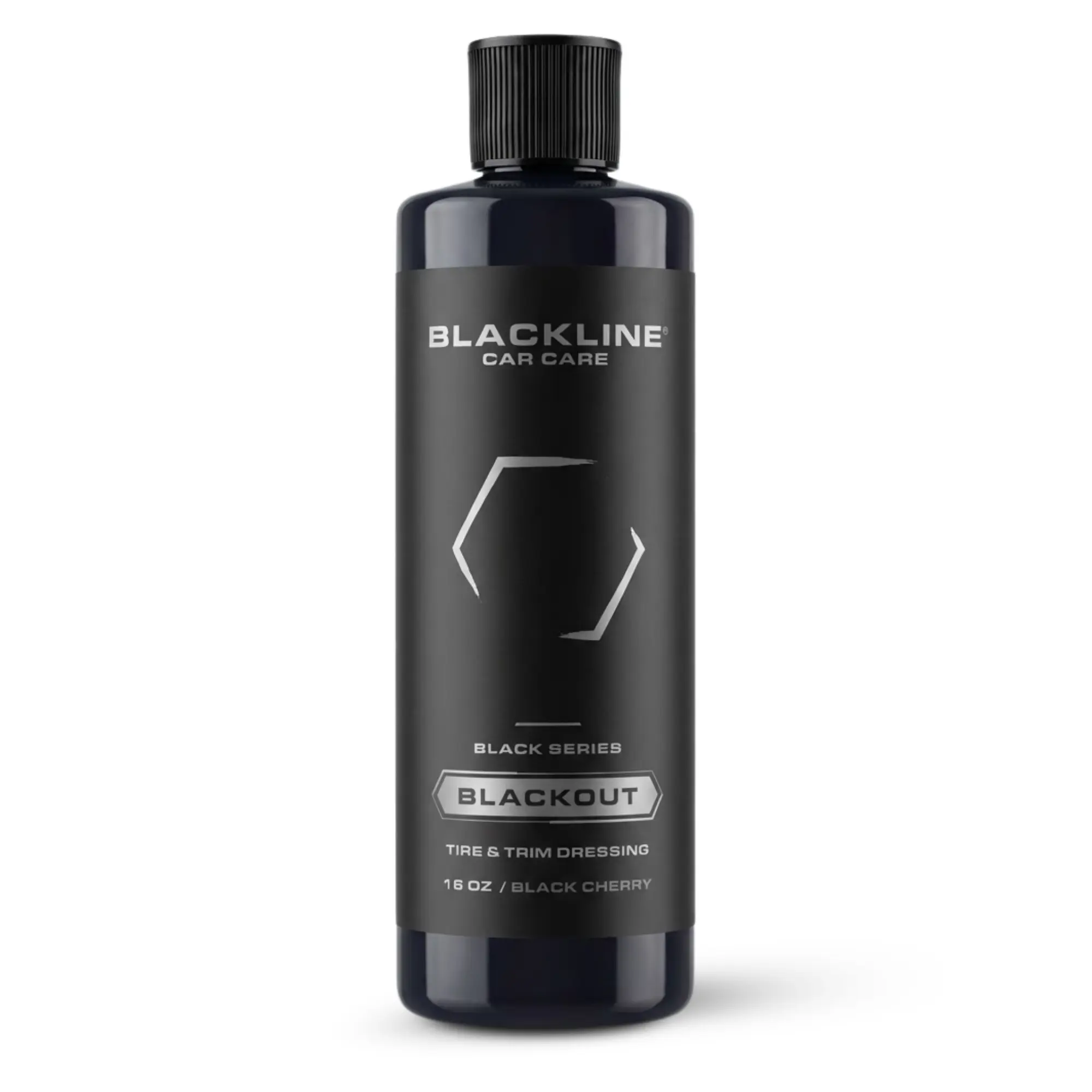 BLACKLINE BLACKOUT TRIM & TIRE DRESSING - Deep Black Finish Dressing Engineered to Restore Faded Surfaces, Deliver a Long-Lasting Satin Shine, and Provide Even, Sling-Free Application