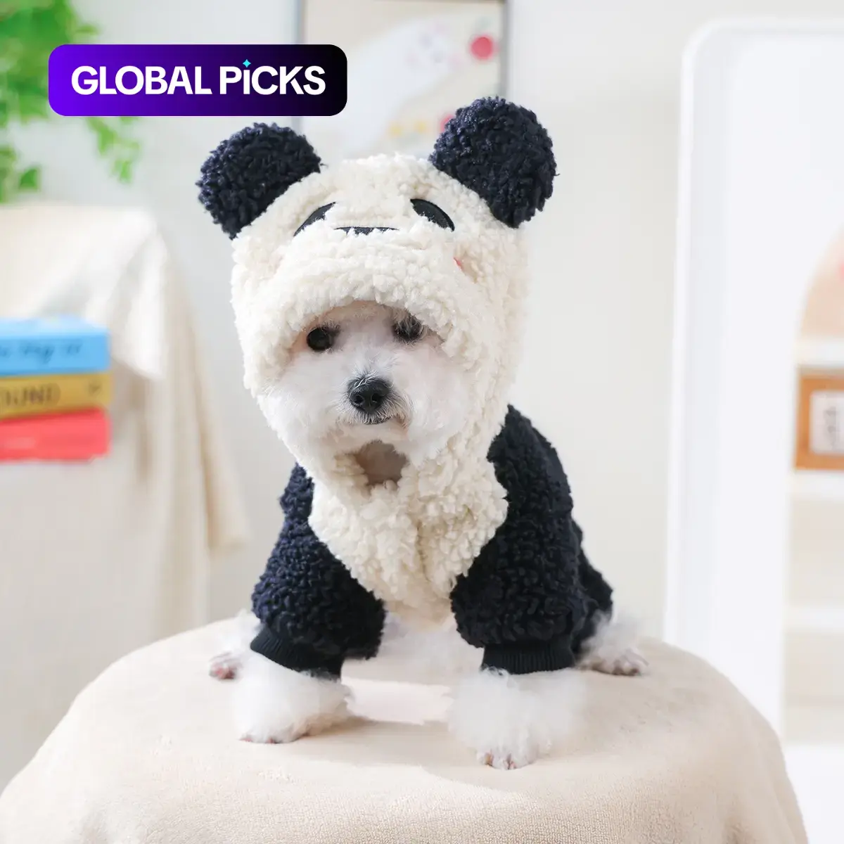 Small Dog Puppy Clothes, Thick Warm Puppy Sweater Panda Costume for Teddy, Bichon & Pomeranian, Autumn & Winter Pet Clothing, Cute Animal Design #GLOBAL PICKS