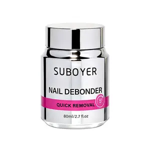 Fast Press-On Nail Remover – Gentle Glue Dissolver with Sponge, Easy Soak-Off for Nail Tabs & Adhesive Gel（SUBOYER)