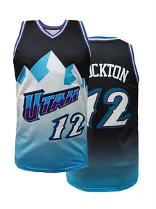 Men'S #12 Embroidered Basketball jerseys Apparel Jersey Slightly Stretch Breathable Lightweight Jersey Sports niform, Sleeveless Basketball Shirt For Training Competition Party