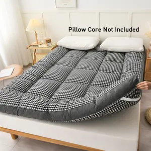 Ultra Soft 3D Sturdy Mattress, Thickened Soybean Bagel Bed, Dual Use Foldable Design, Breathable Anti-Mite, Suitable for Dorms & Apartments