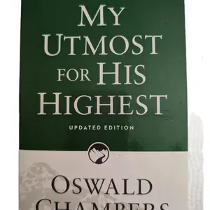 NEW My Utmost For His Highest By Oswald Chambers On Discovery House. Over 13 Mil sold. Religion, God, Christian. Daily Devotional W/Nice Scripture Index. You'll Love It! 416 Pages, 2017  Compare At $21.99. 6x1x9. 13 oz Pickup. Save $4
