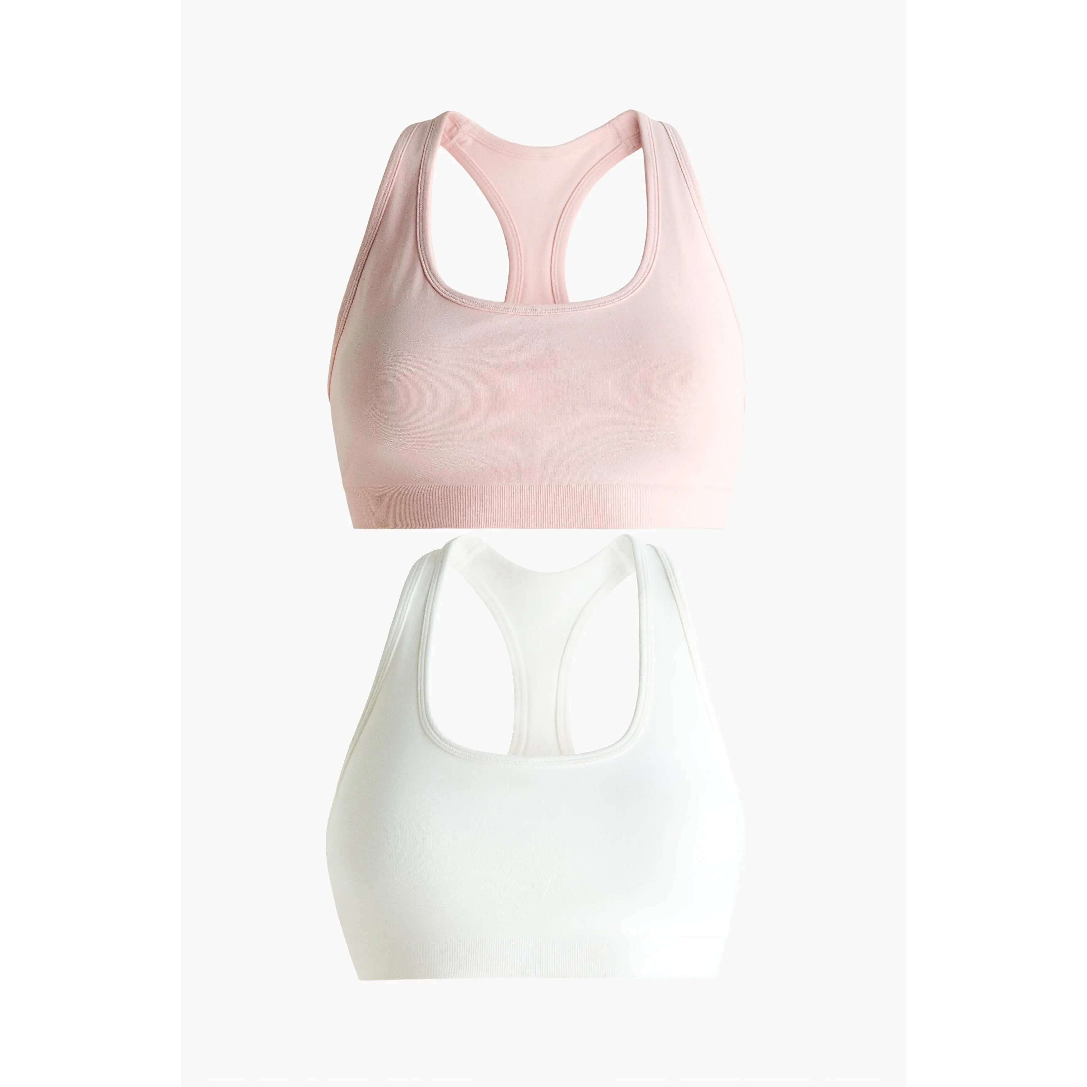 H&M 2-pack Seamless Sports bras with DryMove™ H&M 2-pack Seamless Sports bras with DryMove™