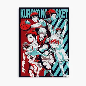 [SALE UP TO 43%] Kuroko and Basketball Retro Poster, Anime Sports Wall Art, Vintage Basketball Print for Bedroom, Office, or Game Room Decor [UNFRAMED]