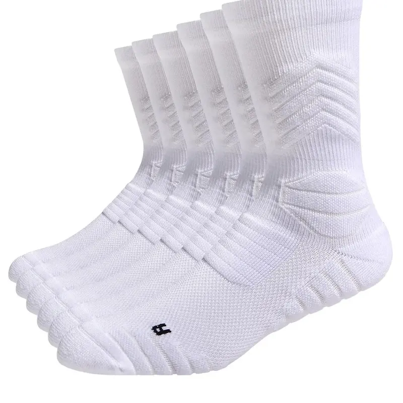 Unisex's Plain Athletic Socks, Athletic Tight Socks, Cushioning Performance Crew Socks, Breathable Comfortable Sports Socks, Cushioned Crew Socks for All Seasons #GLOBAL PICKS