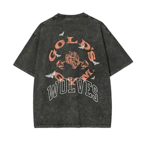 Vintage Acid Wash Oversized Graphic Tee | Premium Heavyweight Unisex T-Shirt | Streetwear & Workout Pump Cover Menswear