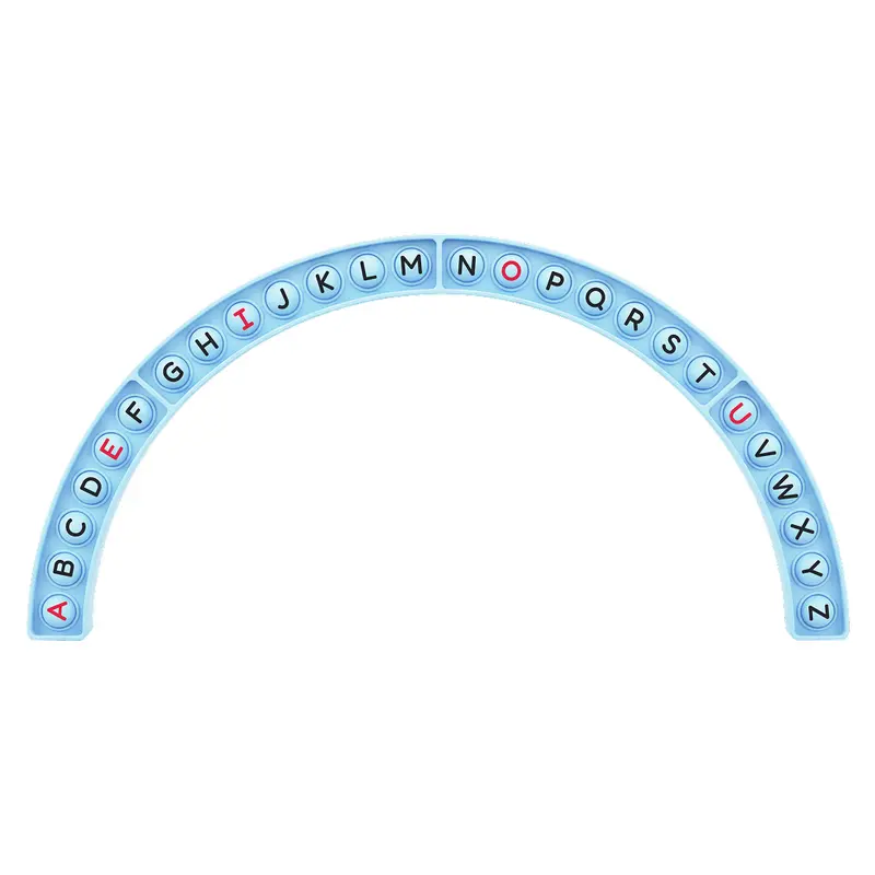 Alphabet Arc - Sensory ABC Fidget Toy for Kids, Pre-K to Grade 1, Ages 3-6, Learn Uppercase & Lowercase Letters, Phonics & Letter-Sound Identification, Early Reading & Decoding Skills