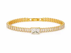 18K Gold Plated Tennis Bracelet
