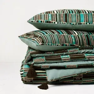 Full/Queen Jungalow Sun in the Water Duvet Cover & Sham Set Teal - Opalhouse