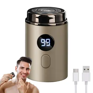 Mini Electric Shaver Cordless Portable,Compact Lightweight IPX7 Waterproof & Type-C Fast Charging,Men's can Beard Trimming in Travel、Home、Car ,Dry Use,Fast Convenient Gift,for father&husband, Trimmer Shaver