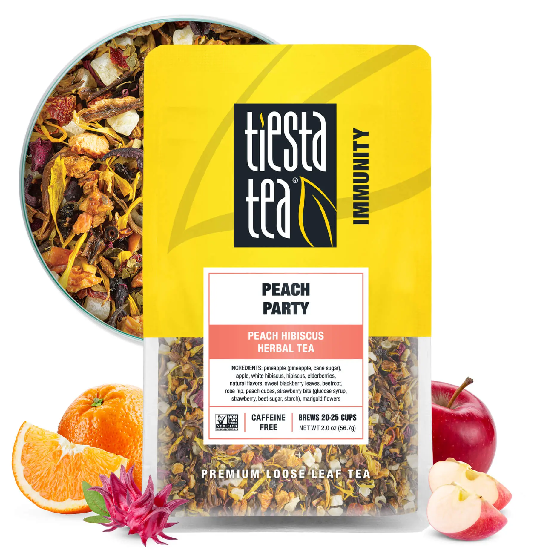 Peach Herbal Tea, Fruity Loose Leaf Tea Blend | Tiesta Tea