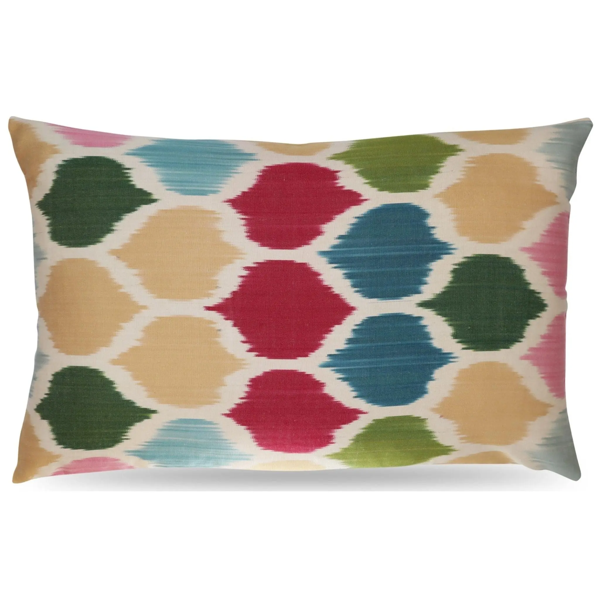 Canvello Handmade Silk Decorative Throw Pillow with Down Filled Insert