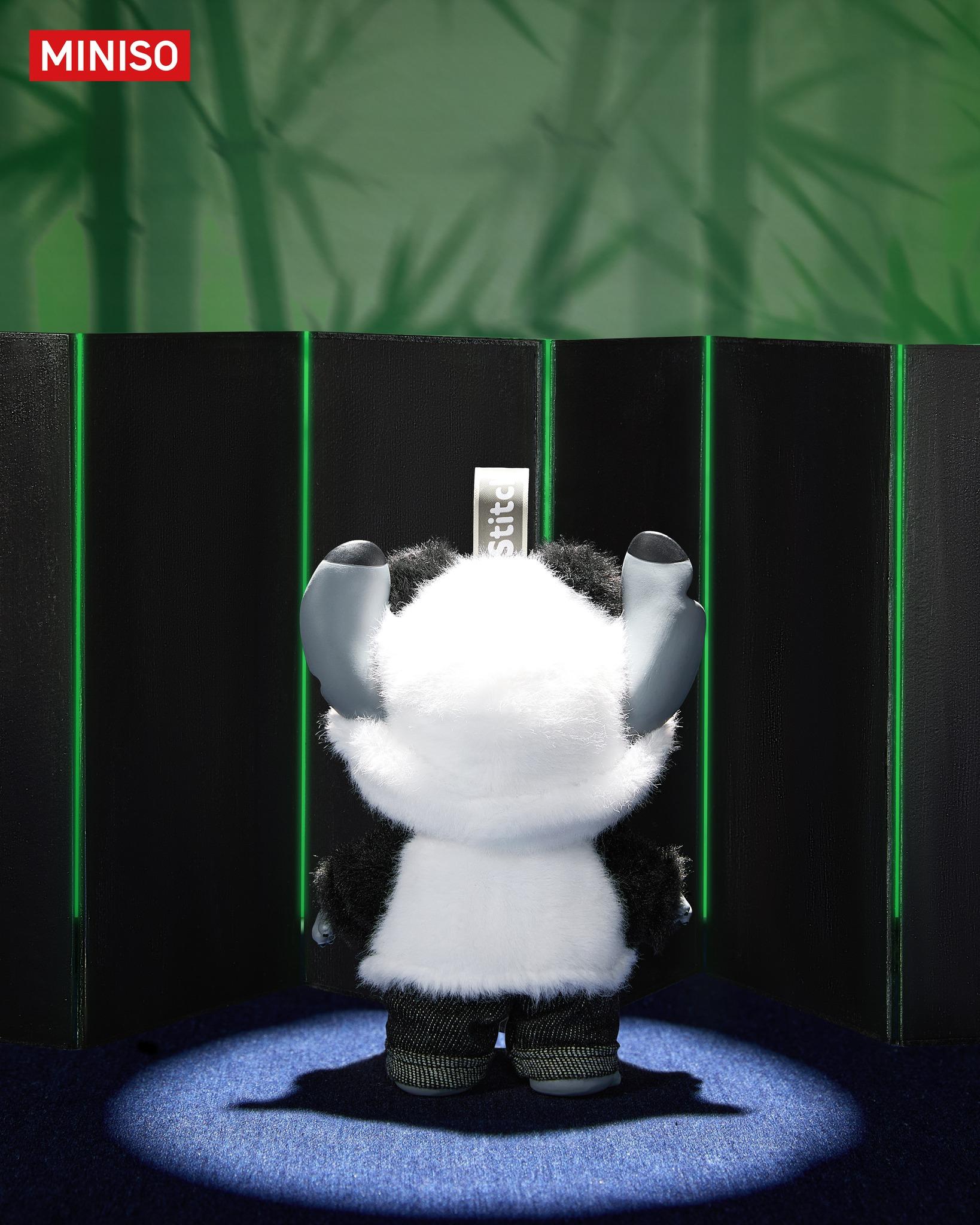 Disney Stitch GenZ Street Series Panda Vinyl Plush, Limited-Edition Disney Plush Dolls, Trendy Bag Charms, Cute Keychains Perfect Birthday Gifts for Boys & Girls, Valentine's DayGifts