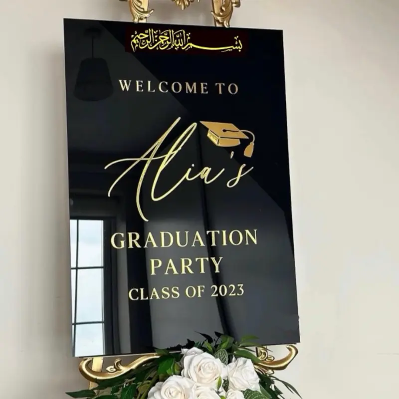 Custom  Graduation Welcome Sign | Arabic Grad Sign | Graduation party decal | Custom Grad party vinyl