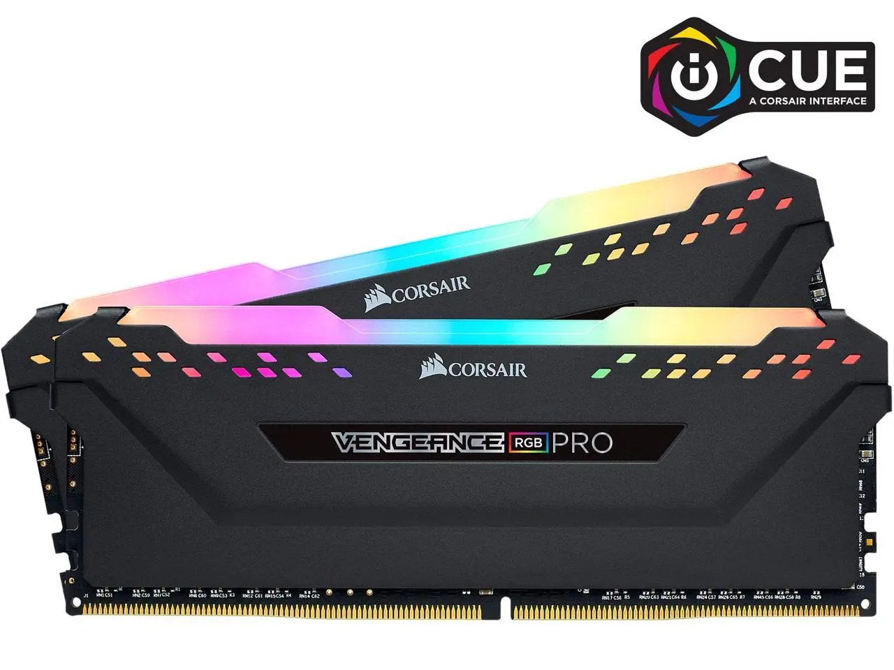 CORSAIR Vengeance RGB Pro 16GB (2 x 8GB) 288-Pin PC RAM DDR4 3200 (PC4 25600) Desktop Memory Model CMW16GX4M2E3200C16