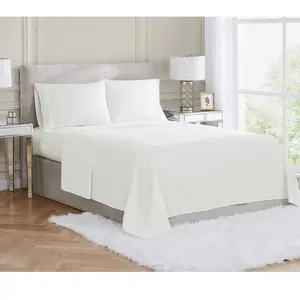 Borghese Roma 400TC Percale Cotton King 4-PieceSheet Set