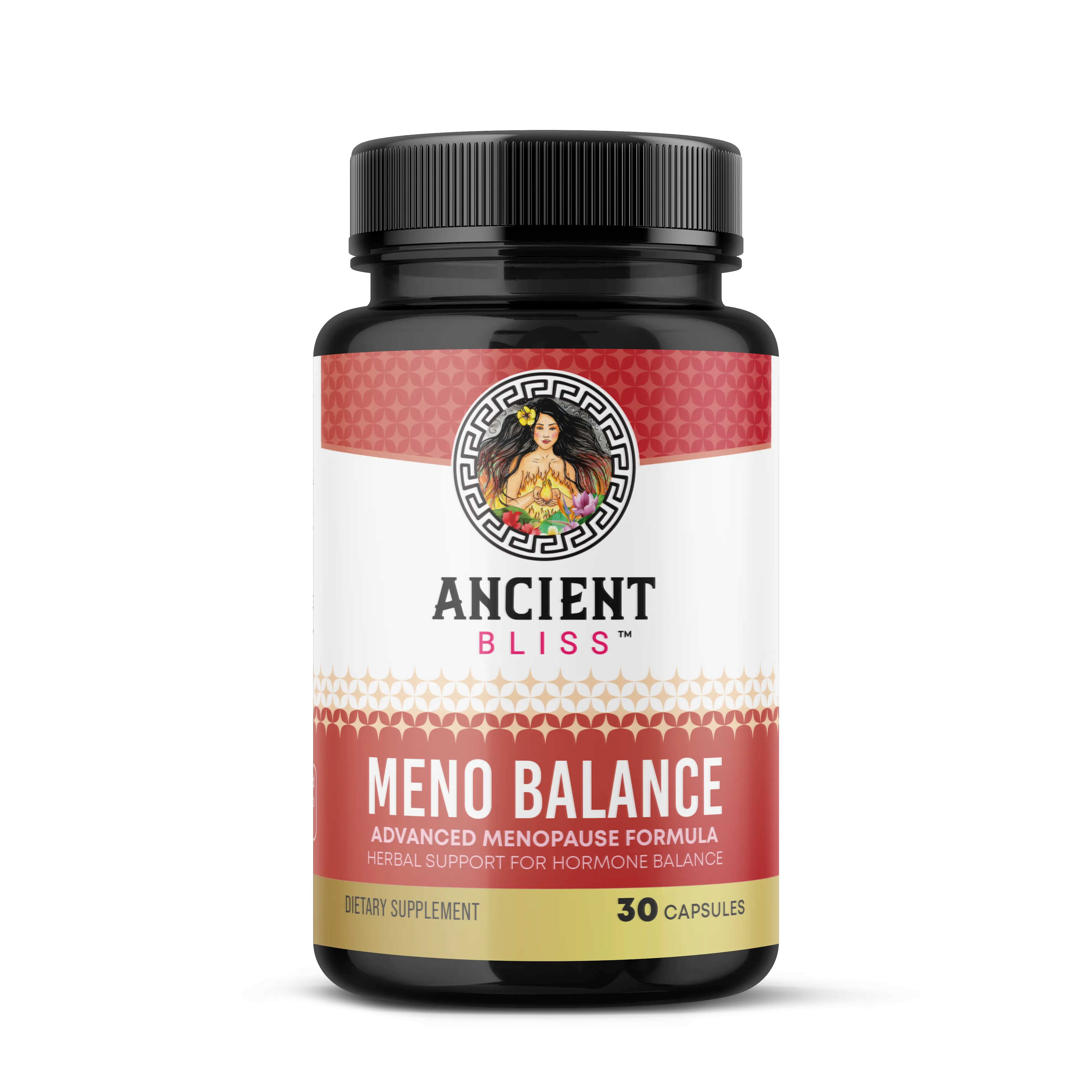 Ancient Bliss Meno Balance Advanced Natural Healthcare Herbal Dietary Supplement Capsules for Adult Menopause Support, with Siberian Rhubarb Extract, DIM, DHEA, Pregnenolone for Hormonal Harmony, Energy, Herbs