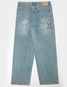 RSQ Mens Extra Baggy Embroidered Jeans