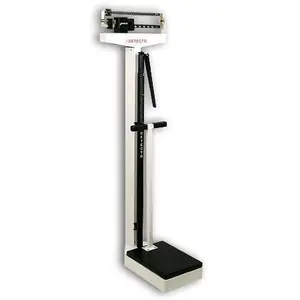 212 MAIN Eye Level Physician Scale for Clinical Use, 10.5in x 14.5in Platform, 400lb x 4oz Capacity, with Height Rod, Hand Post, Die-Cast Beam