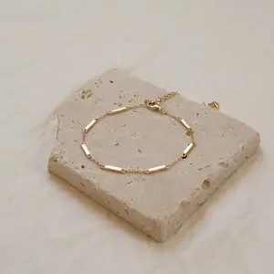 Abby Bar Link Bracelet by Caitlyn Minimalist