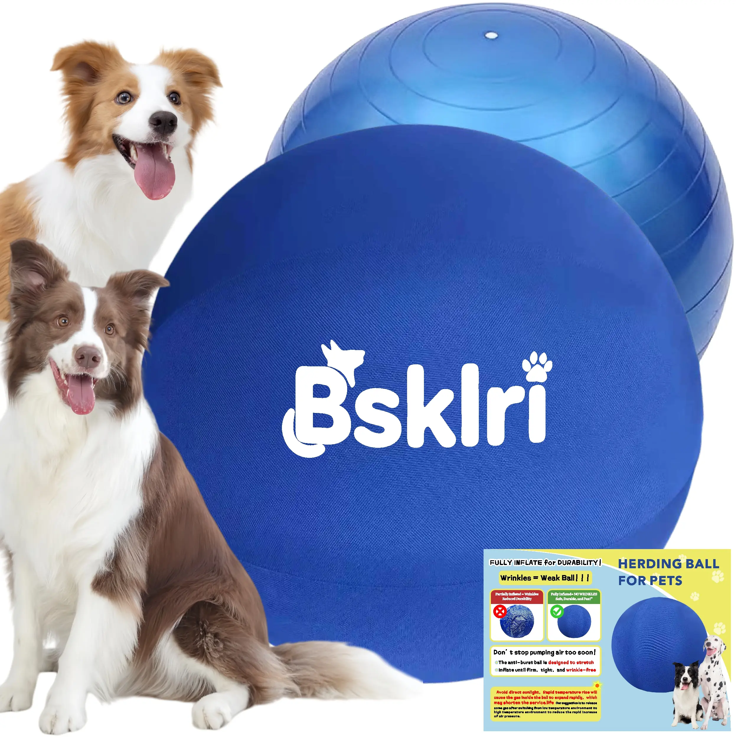 Dog Herding Ball - Push & Chase Toy for Supervised Outdoor Play summerwins