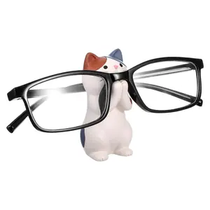 Style Cute Glasses Holder, Horizontal Desk Stand Decor, Fun Optical Accessory for Office Living Room Nightstand, Cute Desk Accessories