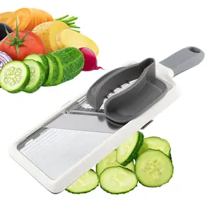 Kitchen Vegetable Cutter & Shredder, Vegetable Cutting Slicer, Efficient Style, Comfort Grip, Easy Operation, Fits Vegetables, Lemons, Cheeses, Ideal for Kitchen & Catering
