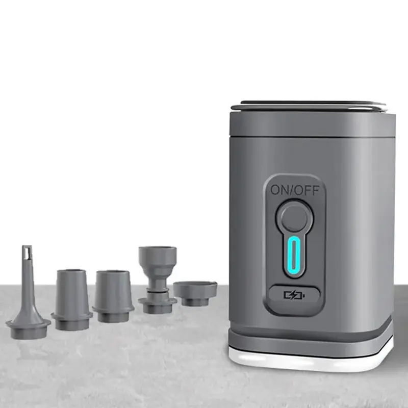 Portable Wireless Electric Air Pump with LED Light, Rechargeable Lithium Battery, Quick Inflate Car Camping Mat Inflator, Outdoor Camping Gear, Camping Supplies, Camping Equipment