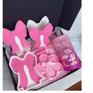 Pink Bow Desk Set  Cute Organizer Bundle
