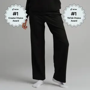 Comfrt | AllDayJersey Straight Leg Pants | Soft All-Day Wear Jersey Lounge Bottoms Womenswear Adjustable