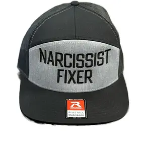 “NARCISSIST FIXER”  Flat Bill SnapBack Richardson Embroidered
