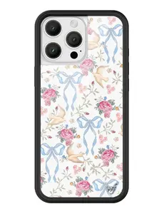 Wildflower Cases - Lovey Dovey, Limited Edition iPhone Case | Accessories Protection Dainty Aesthetic Bows Dove Ribbon Durability Raised Bumper Durable Cover