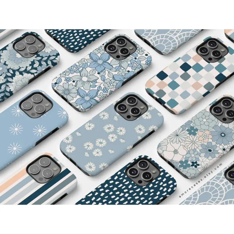 Boho Floral Durable Phone Case - Protective Casing Shell, Bohemian Accessories for iPhone 17,16,15,14,13,12,11,XS,X & Samsung Other Models, Ideal Gift for Friends/Family, Smartphone, Handheld