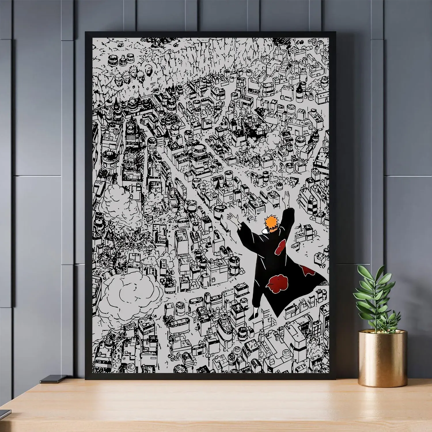 Naruto Shippuden Poster - Pain Poster Printable Anime Poster Printable Wall Art Decor Room