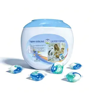 4-IN-1 POWERFUL LAUNDRY DETERGENT PODS,30 pods per tub,  High Efficiency,Long-Lasting Fragrance, Portable Laundry Detergent Beads  Dissolves in Water for Home & Travel