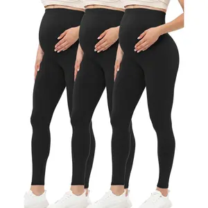 Women's Maternity Leggings over the Belly Maternity Yoga Pants Workout Pregnancy Leggings