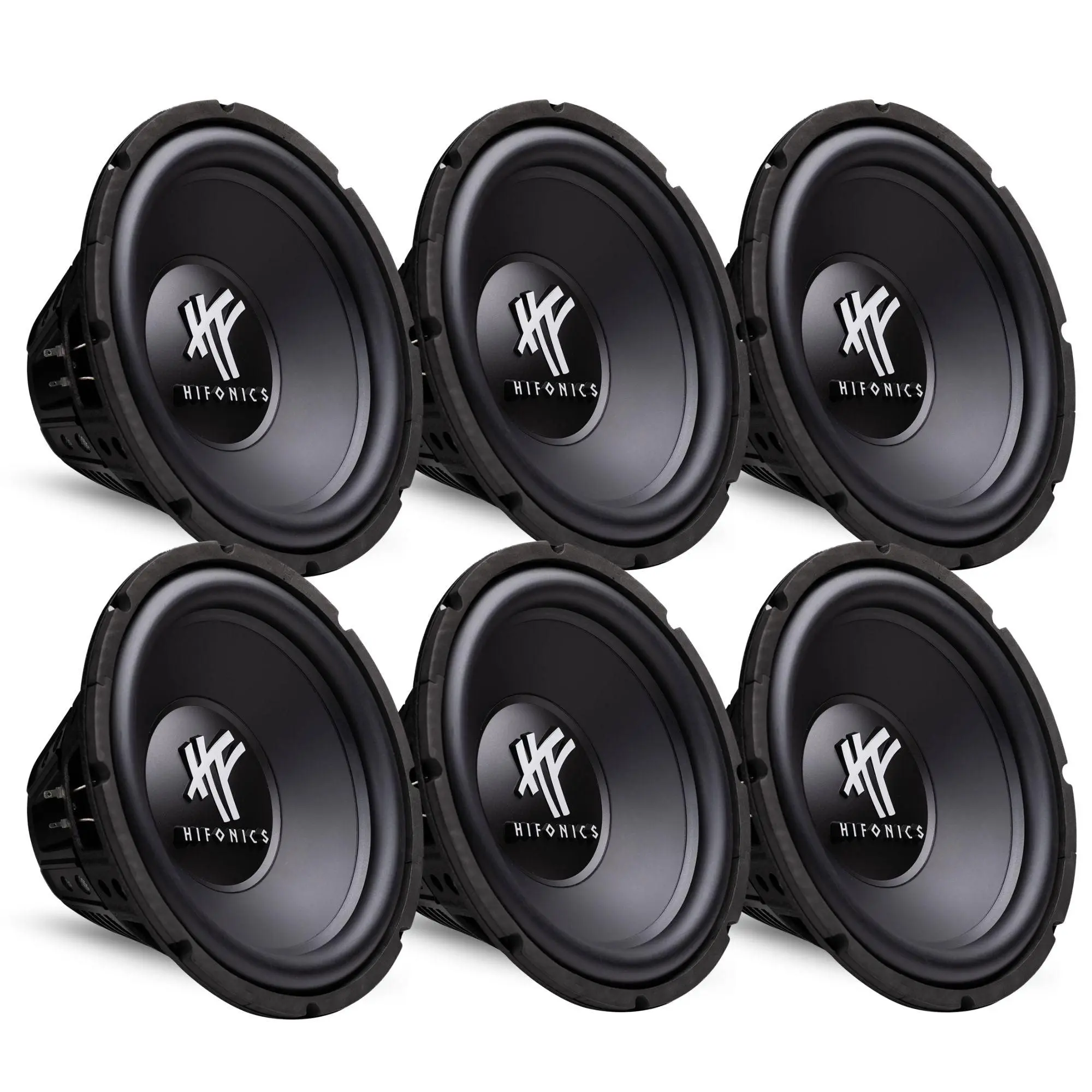 Hifonics 12" 800 Watt 4 Ohm DVC Car Audio Subwoofer Power Bass Sub (6 Pack) Hifonics 12" 800 Watt 4 Ohm DVC Car Audio Subwoofer Power Bass Sub (6 Pack)